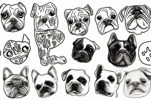 Minimalistic, Small, dog, love, emotional tattoo idea