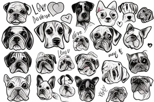 dog, love, emotional tattoo idea