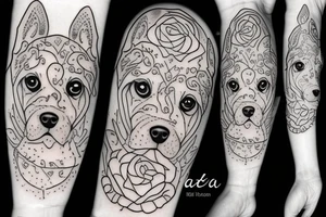 dog, love, emotional tattoo idea