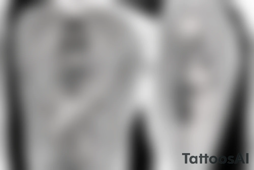 grim reaper with angel wings cradling hourglass tattoo idea