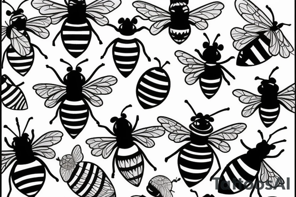 Cover up tattoo on a bee tattoo tattoo idea