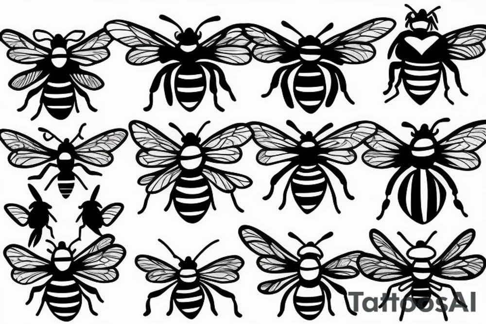 Cover up tattoo on a bee tattoo tattoo idea