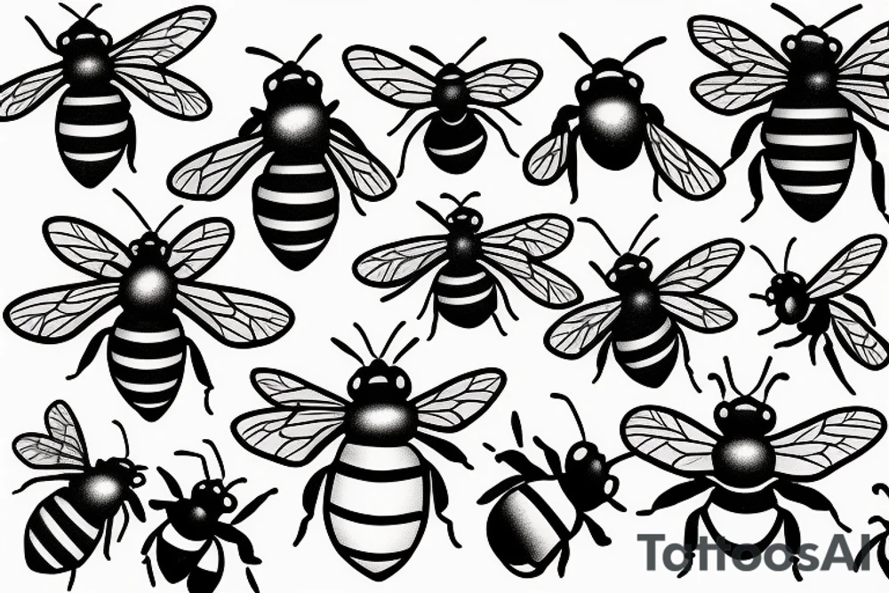 Change a bee tattoo tattoo idea