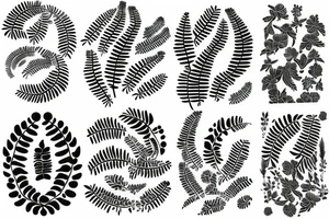 kiwi fern tattoo idea