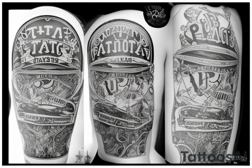 штурвал, водолазный шлем, андреевский флаг tattoo idea