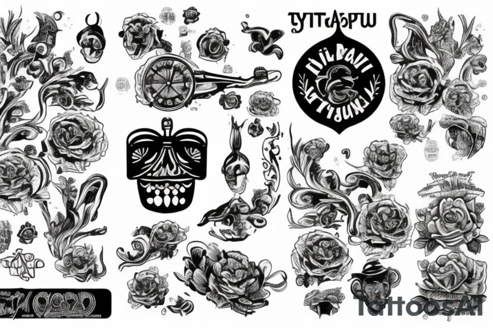 штурвал, водолазный шлем, боцман tattoo idea