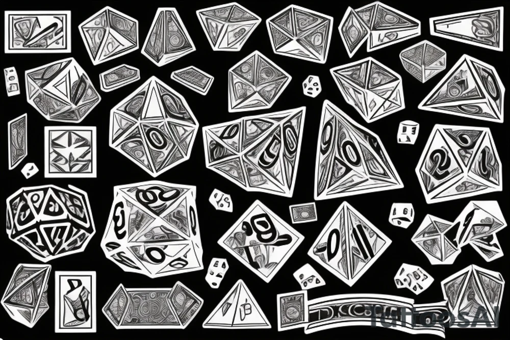 D20 dice tattoo idea