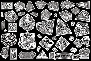 D20 dice tattoo idea
