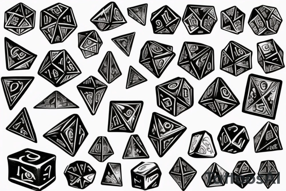 D20 dice tattoo idea