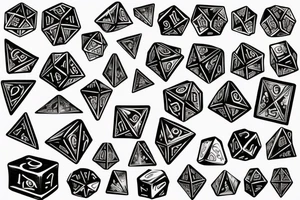 D20 dice tattoo idea