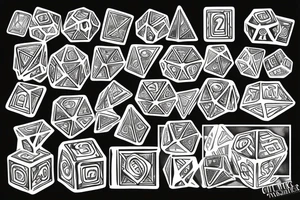 D20 dice tattoo idea