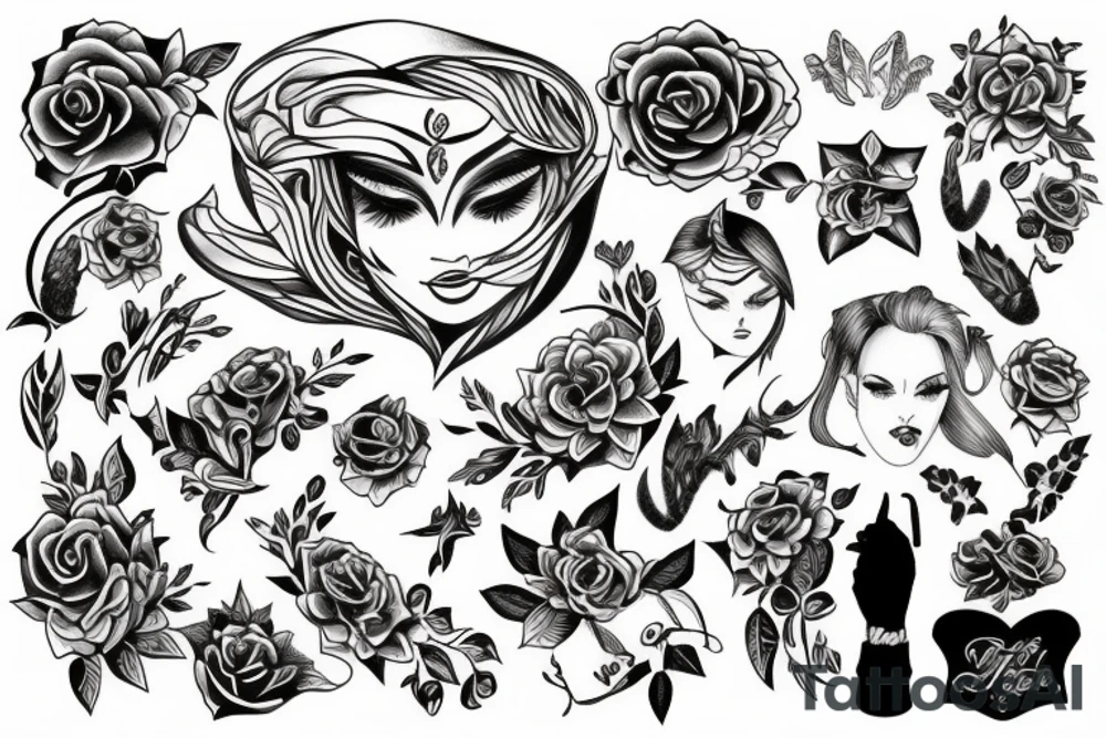 woman tattoo idea