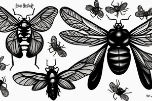 Housefly tattoo idea