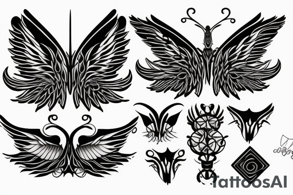 Chaos theory but with tornado funnel cloud for wings on butterfly tattoo idea