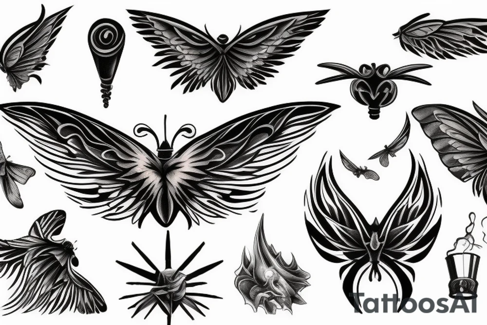 Chaos theory but with tornado funnel cloud for wings on butterfly tattoo idea