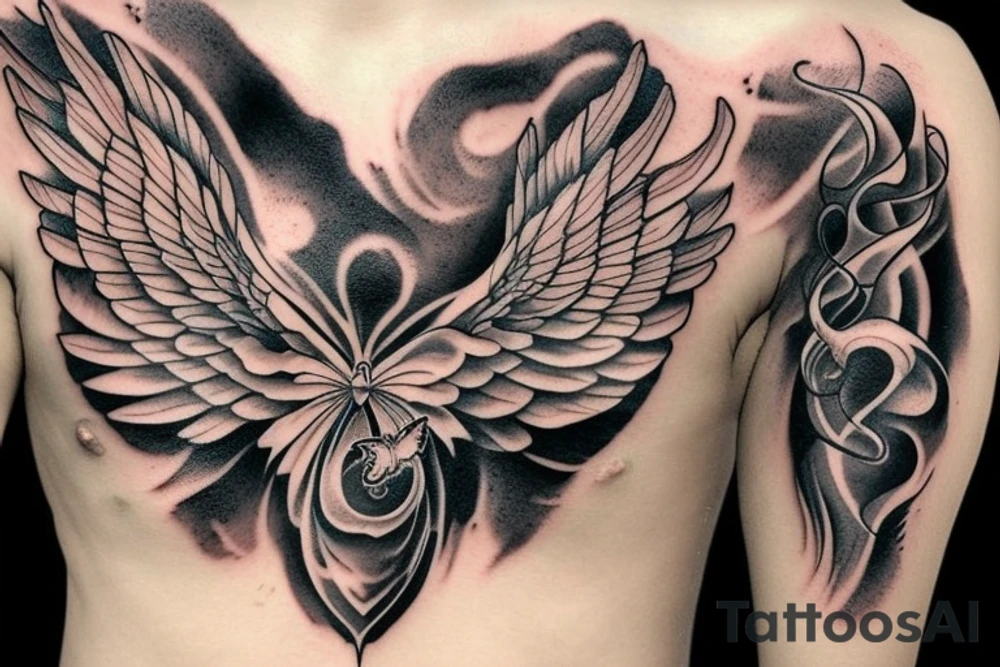 Chaos theory but with tornado funnel cloud for wings on butterfly tattoo idea