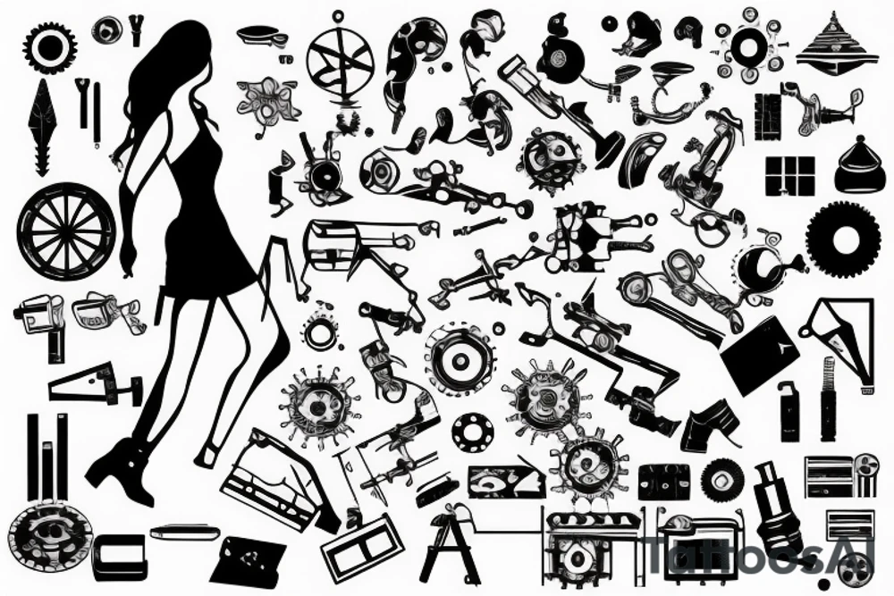 women in engineering tattoo idea