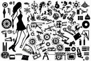 women in engineering tattoo idea