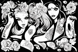 You should not fight with her, but with her tattoo idea