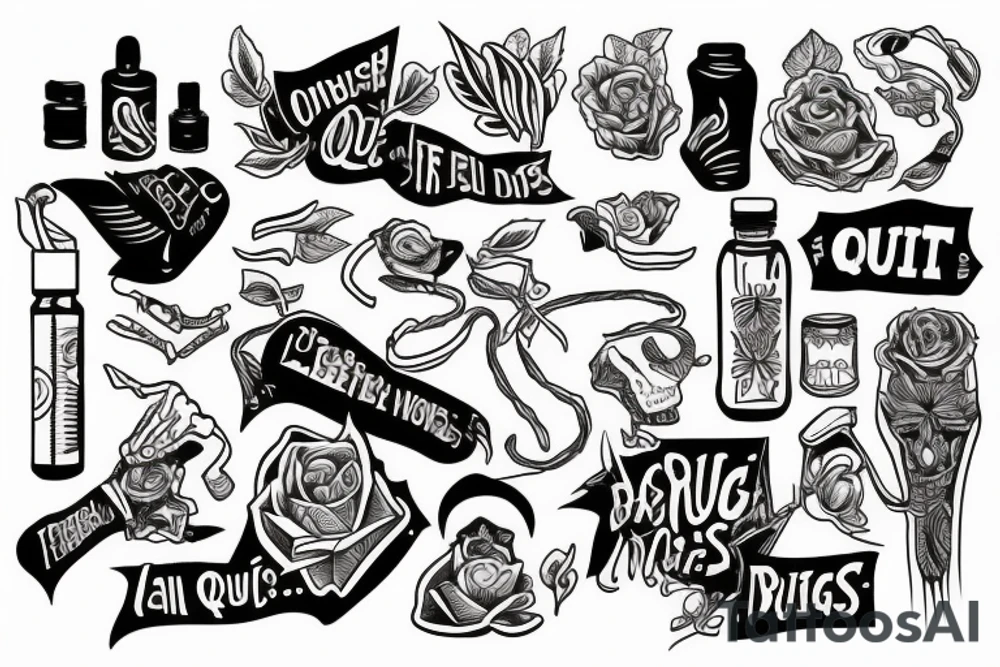 I was able to quit drugs forever tattoo idea