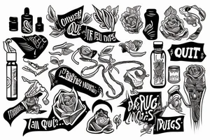 I was able to quit drugs forever tattoo idea