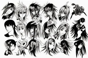 Anime Sleeve tattoo idea