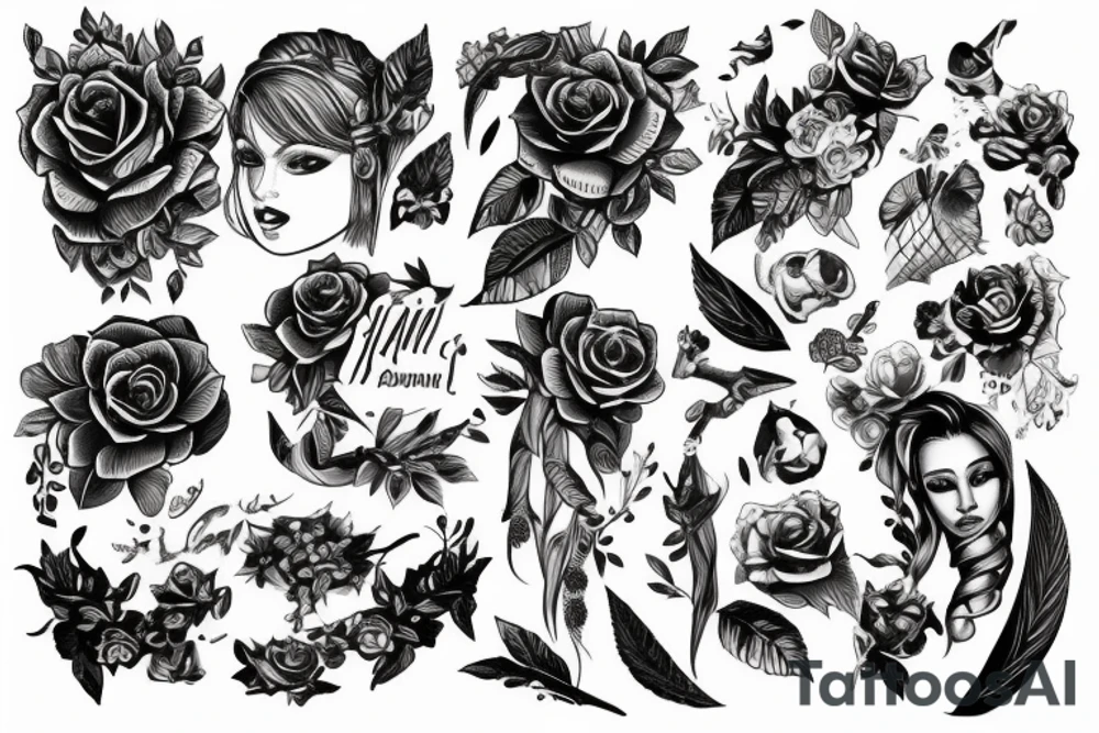 Голова ворона на щеках tattoo idea