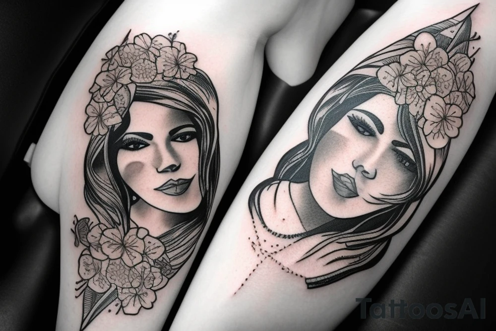 Iranian woman with AK47 tattoo idea
