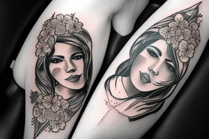 Iranian woman with AK47 tattoo idea