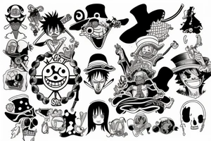 One piece tattoo idea