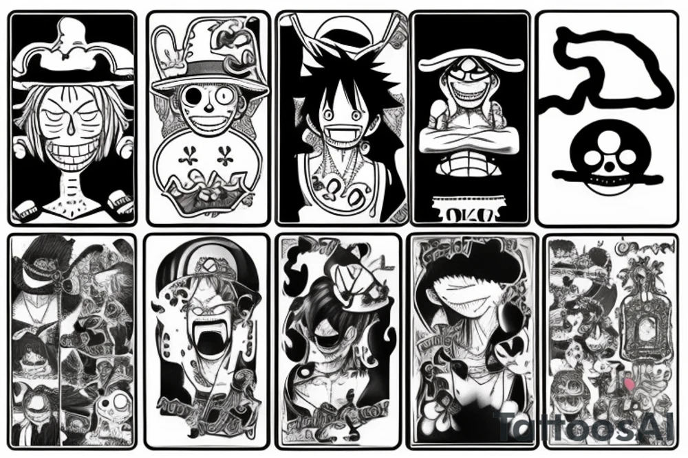 One piece tattoo idea