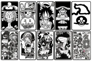 One piece tattoo idea