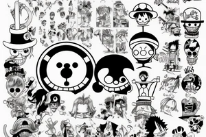 One piece tattoo idea