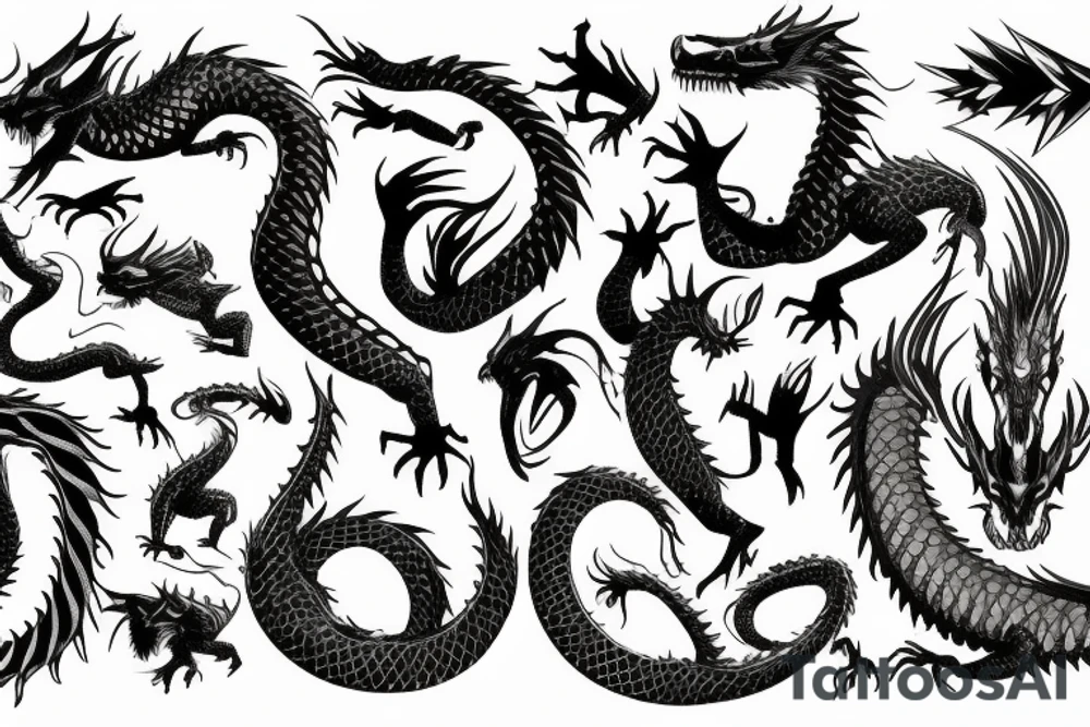 Nordic dragon tattoo idea