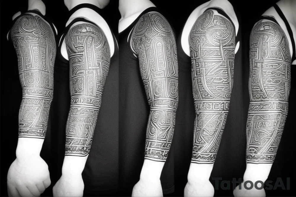 viking runes tattoo idea