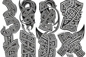 viking runes tattoo idea