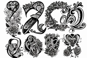 Cover up name tattoo idea