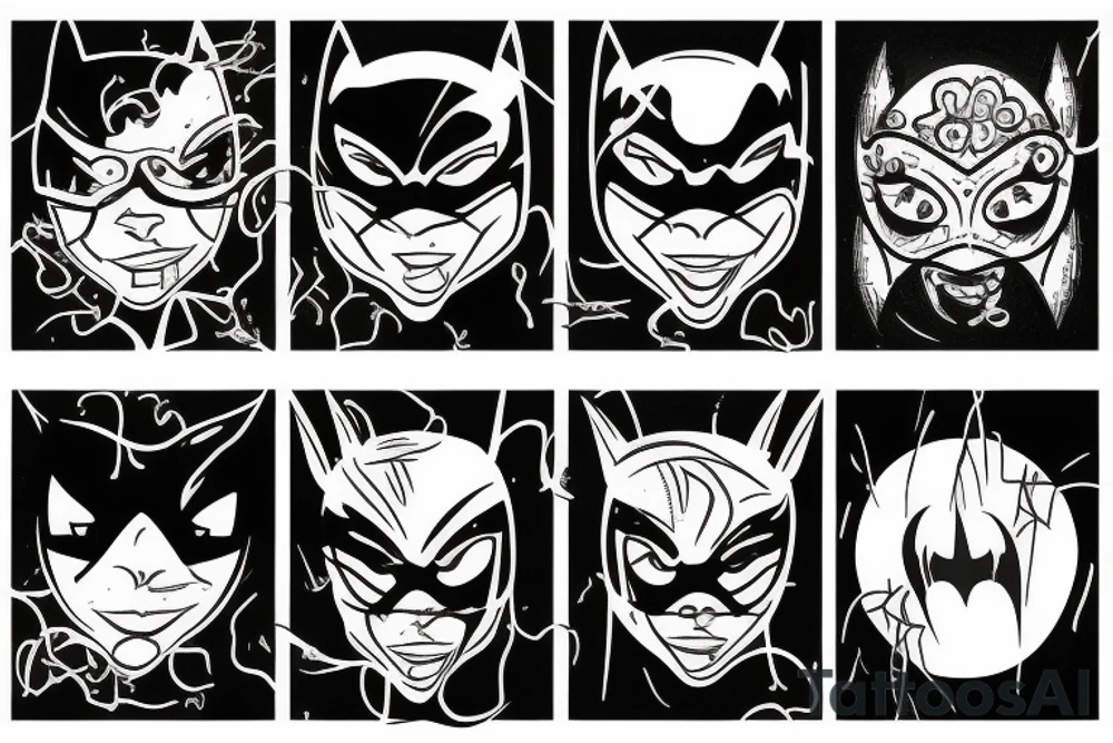 Bat man tattoo idea