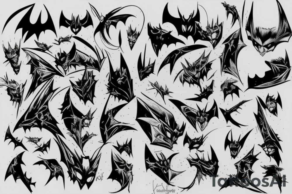 Bat man tattoo idea