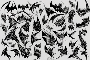 Bat man tattoo idea