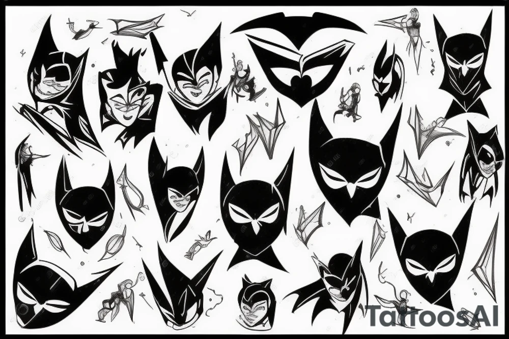 Bat man tattoo idea