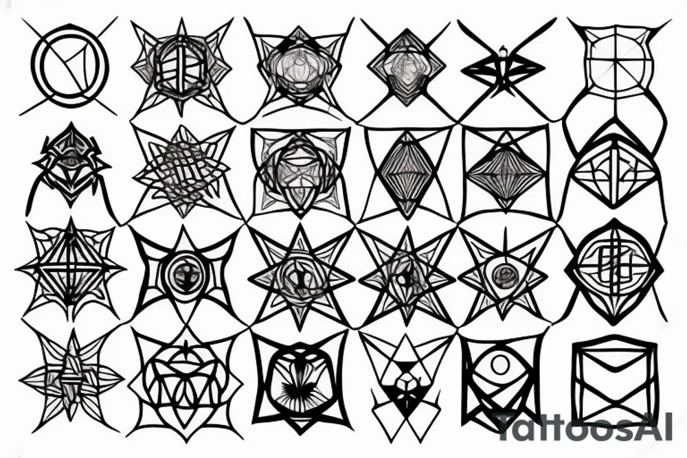 Metatron cube tattoo idea