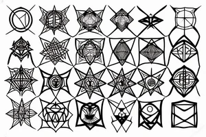 Metatron cube tattoo idea