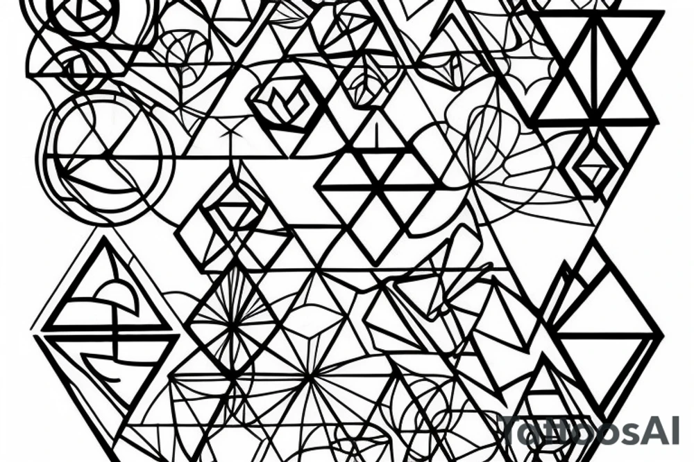 Metatron cube tattoo idea