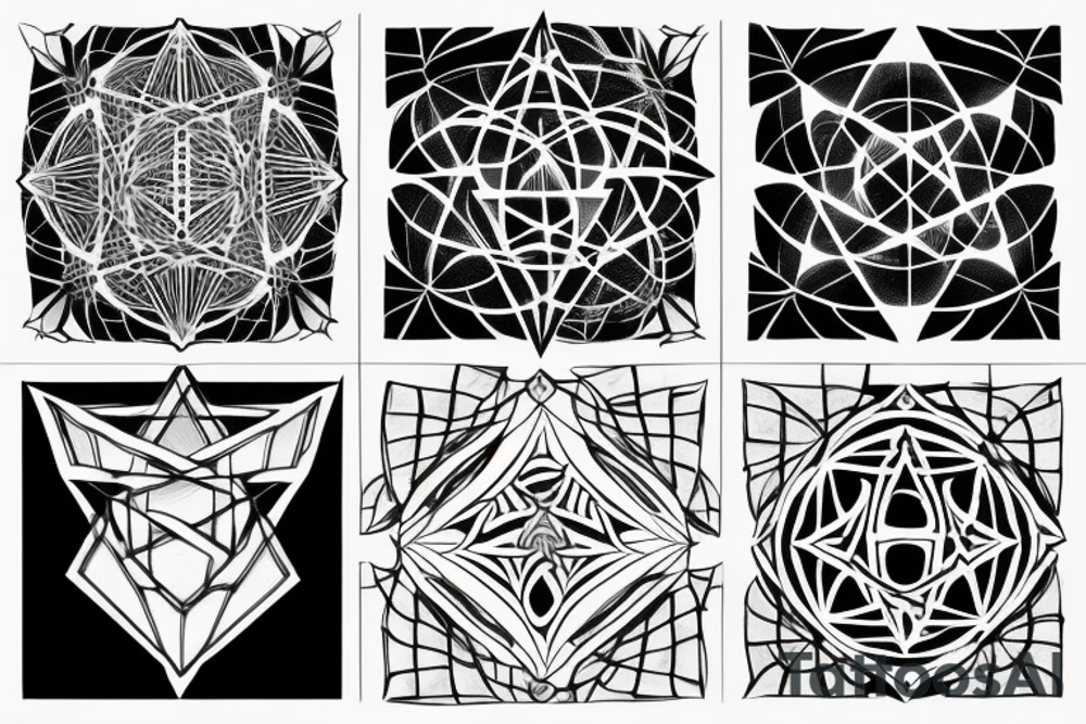Metatron cube tattoo idea