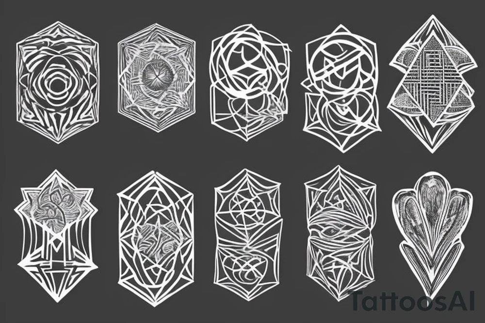 Metatron cube tattoo idea