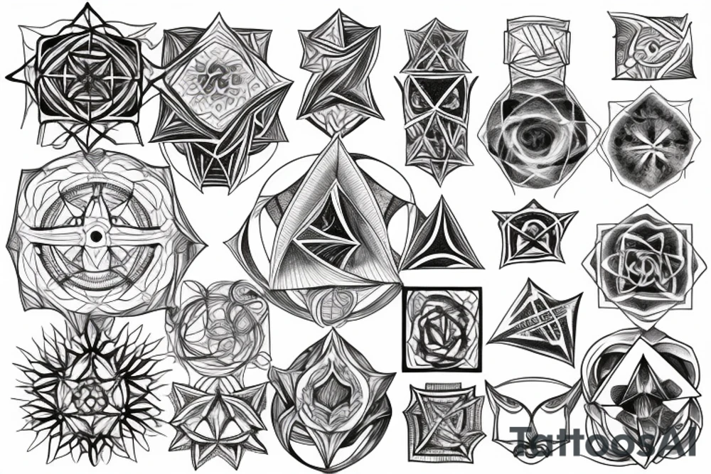 Metatron cube tattoo idea