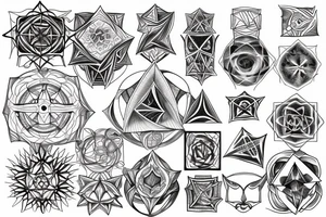 Metatron cube tattoo idea