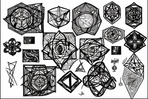 Metatron cube tattoo idea