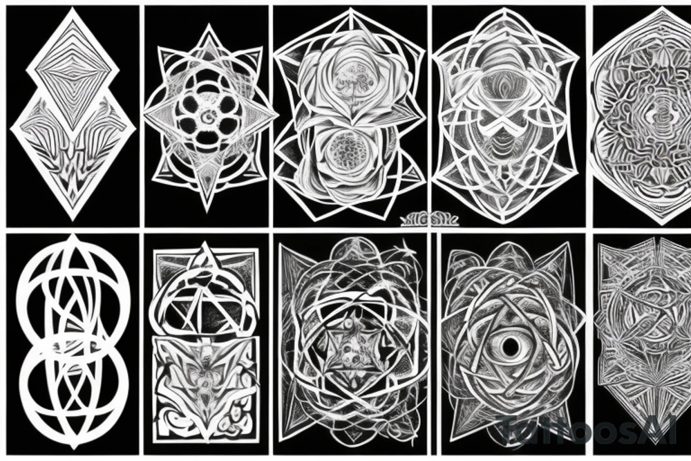 Metatron cube tattoo idea